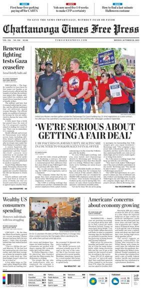 Cover of Chattanooga Times Free Press
