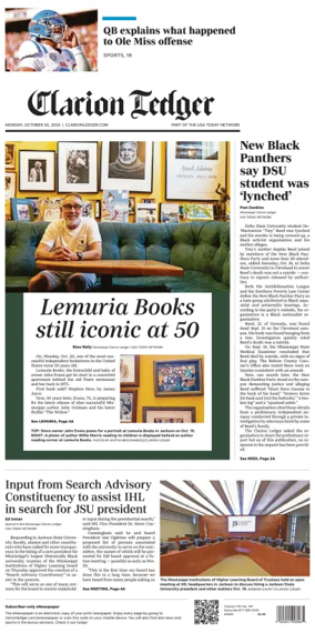 Cover of Clarion Ledger