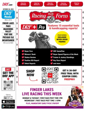 Cover of Daily Racing Form National Digital Edition