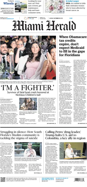 Cover of Miami Herald