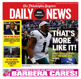 Cover of Philadelphia Daily News