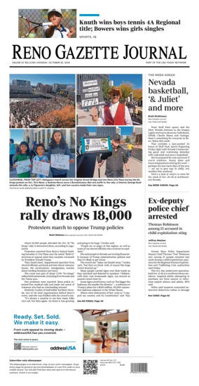 Cover of Reno Gazette Journal