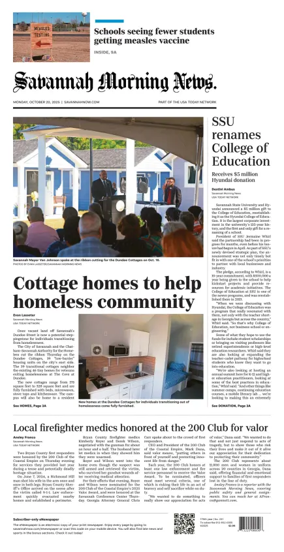 Cover of Savannah Morning News