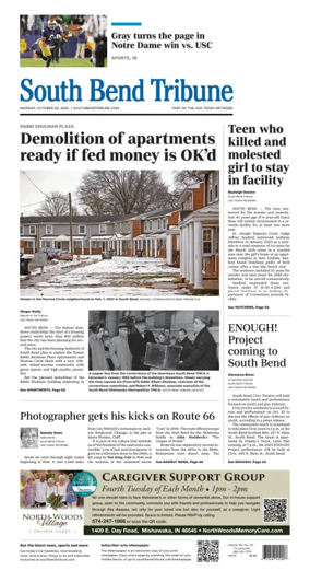 Cover of South Bend Tribune