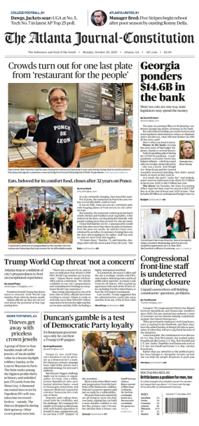 Cover of The Atlanta Journal-Constitution