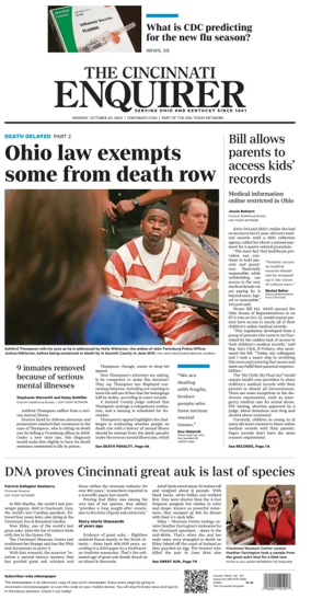 Cover of The Cincinnati Enquirer