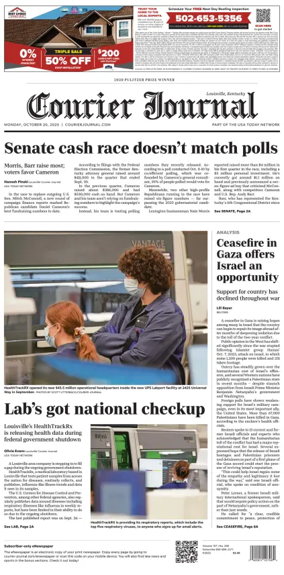 Cover of The Courier-Journal (Louisville)