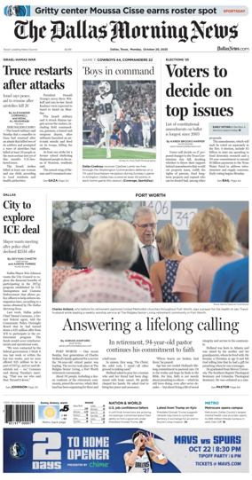 Cover of The Dallas Morning News