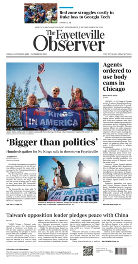 Cover of The Fayetteville Observer