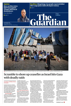 Cover of The Guardian (USA)
