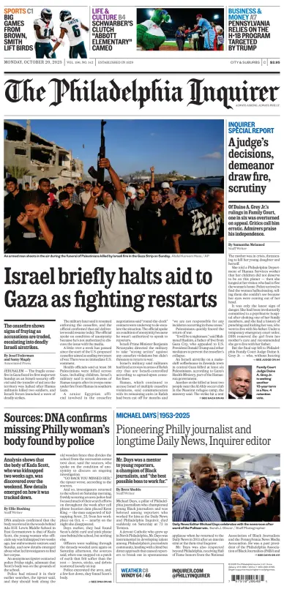 Cover of The Philadelphia Inquirer