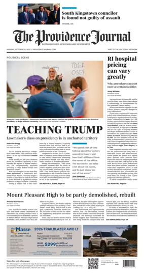 Cover of The Providence Journal