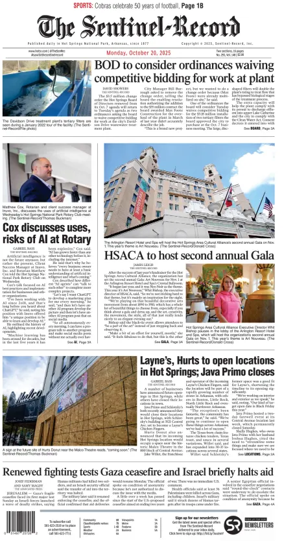 Cover of The Sentinel-Record