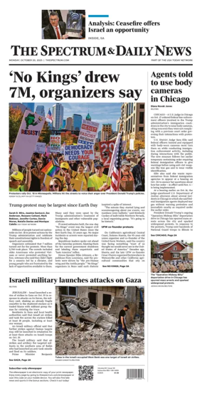 Cover of The Spectrum & Daily News