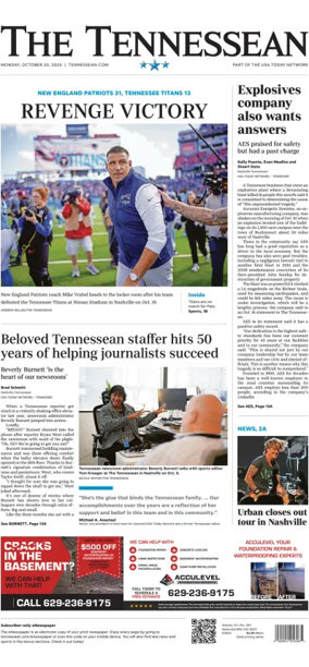 Cover of The Tennessean