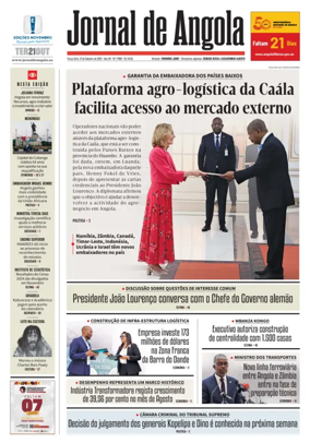 Cover of Jornal de Angola