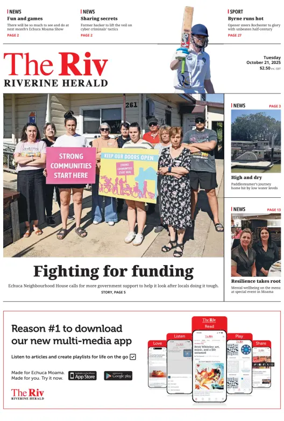 Cover of The Riverine Herald