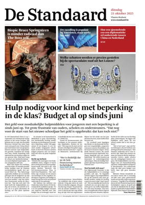 Cover of De Standaard
