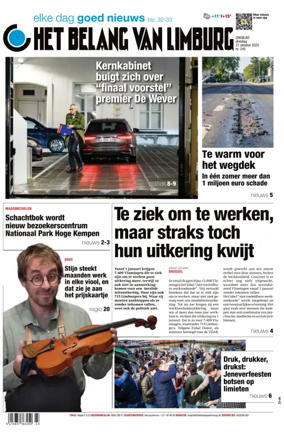 Cover of Het Belang van Limburg