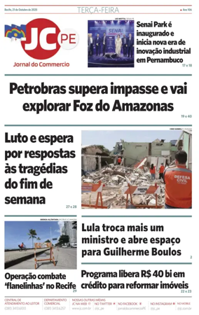Cover of Jornal do Commercio