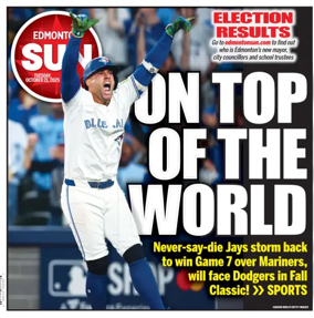 Cover of Edmonton Sun