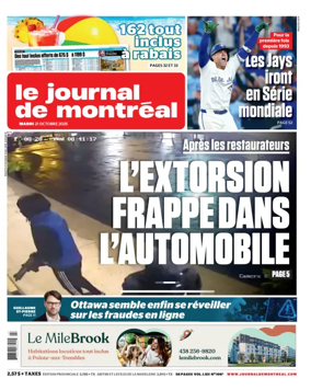 Cover of Le Journal de Montreal