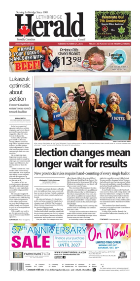 Cover of Lethbridge Herald
