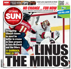 Cover of Ottawa Sun