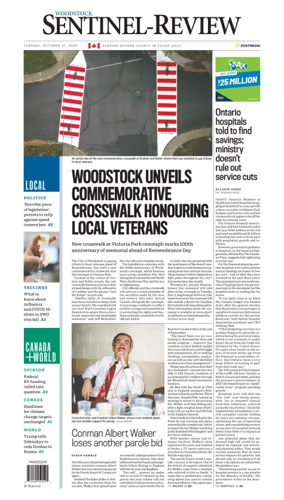 Cover of Sentinel-Review (Woodstock)