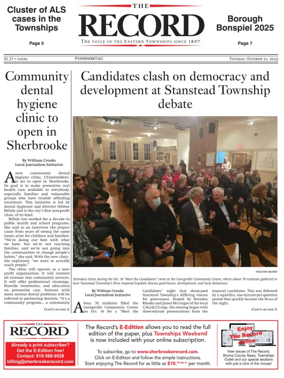 Cover of Sherbrooke Record