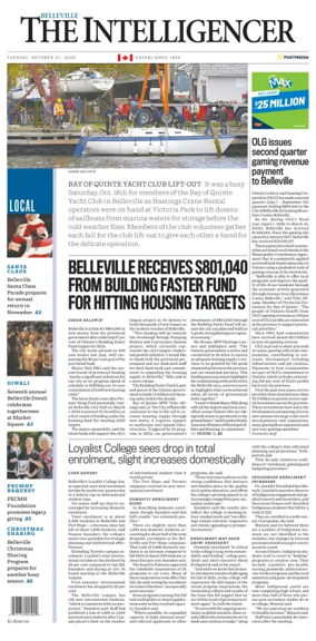 Cover of The Intelligencer (Belleville)