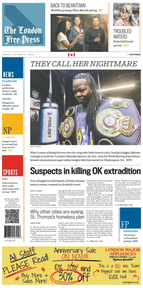 Cover of The London Free Press