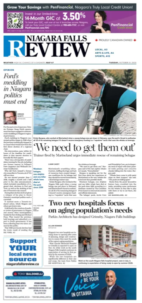 Cover of The Niagara Falls Review