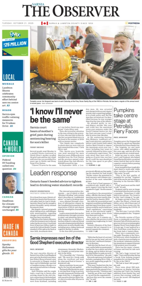 Cover of The Observer (Sarnia)