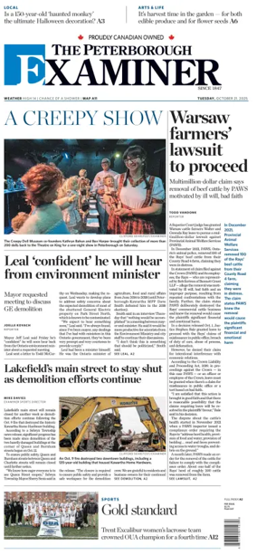 Cover of The Peterborough Examiner