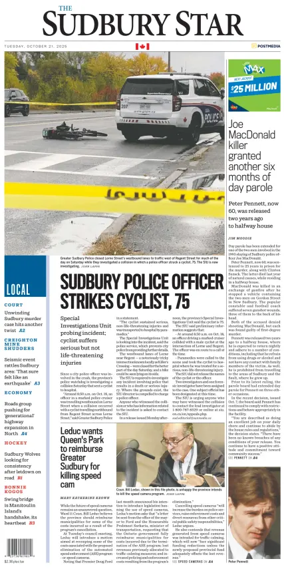 Cover of The Sudbury Star