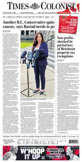 Cover of Times Colonist