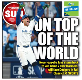 Cover of Toronto Sun