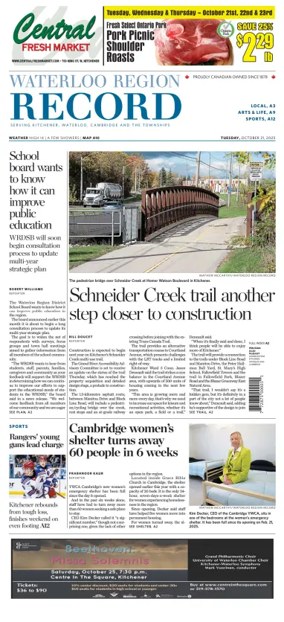 Cover of Waterloo Region Record