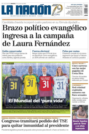 Cover of La Nacion (Costa Rica)