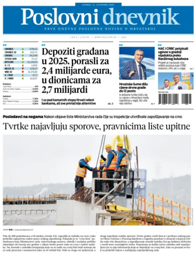 Cover of Poslovni Dnevnik