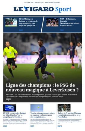 Cover of Le Figaro Sport