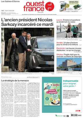 Cover of Ouest France (Les Sables-d'Olonne)