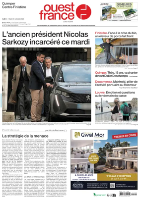 Cover of Ouest France (Quimper)