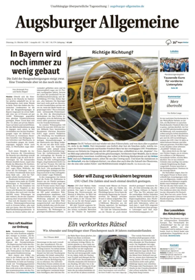 Cover of Augsburger Allgemeine (Ausgabe Stadt)