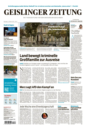 Cover of Geislinger Zeitung