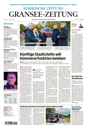 Cover of Gransee-Zeitung