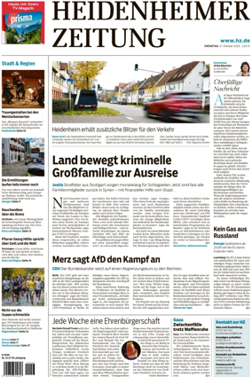 Cover of Heidenheimer Zeitung