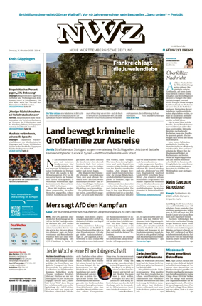 Cover of NWZ  (Göppinger Kreisnachrichten)