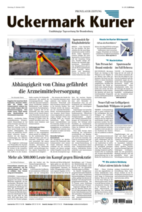 Cover of Prenzlauer Zeitung